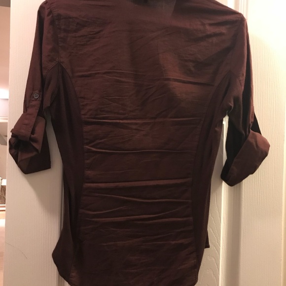 James Perse - signature maroon button down - Picture 3 of 3